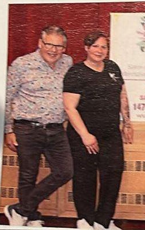 Avec mon papa, Daniel — photo parue dans la presse à Estavayer-le-Lac